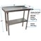 Bk Resources Work Table Stainless Steel Undershelf, Plastic feet 1.5" Riser 36"x18" SVTR-1836 - alternate 4